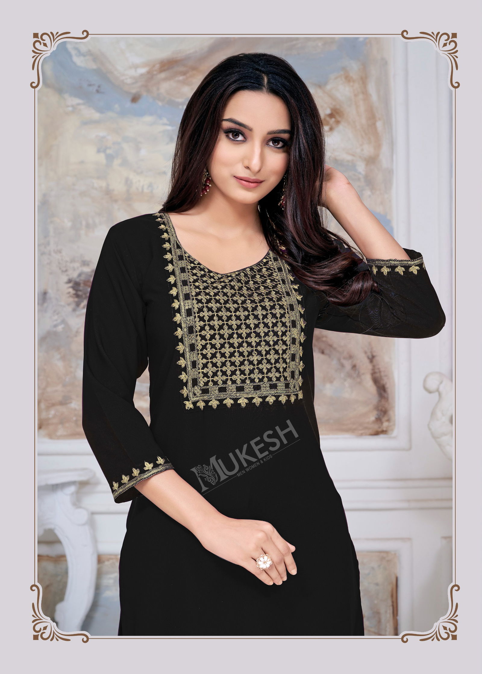 Ankita By Banwery Rayon Embroidery Kurti Wholesale Clothing Suppliers In India
